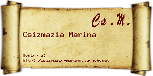 Csizmazia Marina névjegykártya